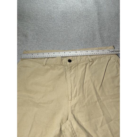 Orvis Chino Shorts Mens W34 Beige Khaki Golf Hiking Fishing Slash Pockets Tan - Picture 3 of 12